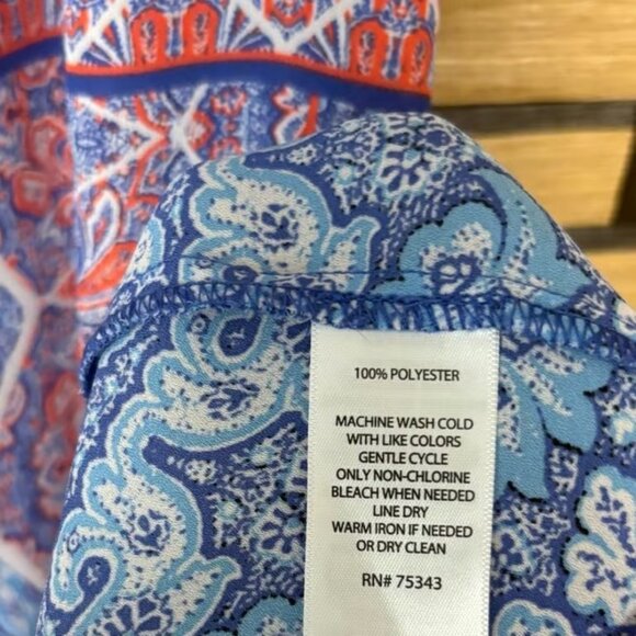 St. Tropez West Blue Tank Top Size Small - Picture 5 of 5